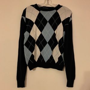 Brandy Melville argyle sweater